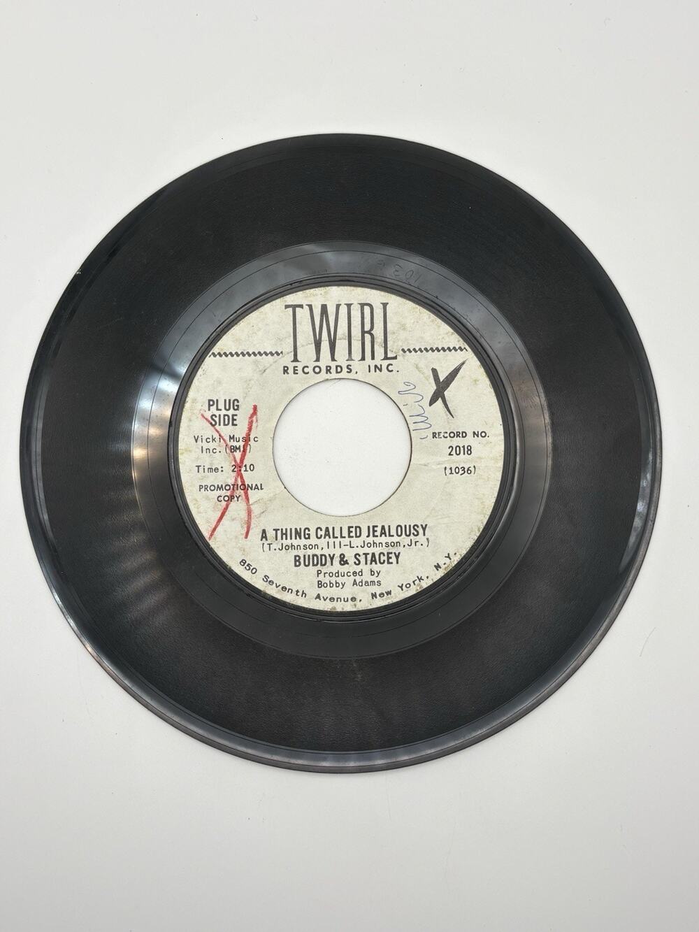 Buddy & Stacey A Thing Called Jealousy Twirl 2018 Northern Soul Promo 45 Miles